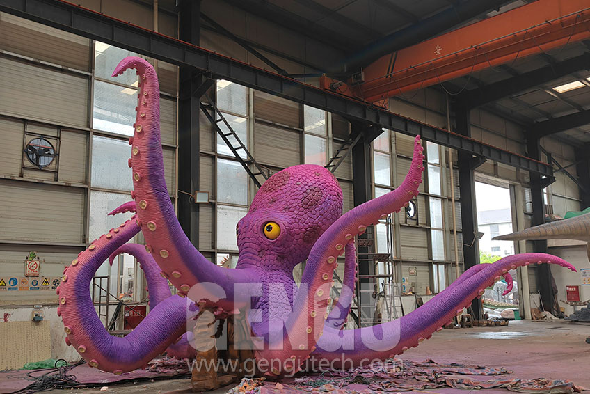The hydraulic octopus model has been successfully developed, debugged, and installed